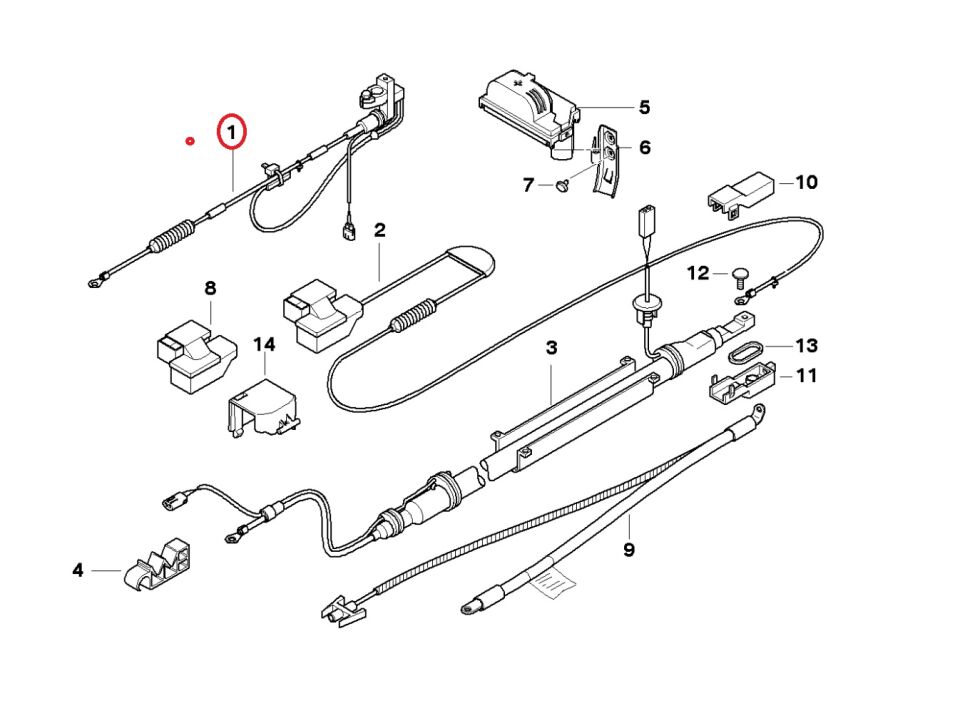 BMW 5 SERİSİ AKÜ EKSİ KABLOSU IBS E60.LCI HELLA