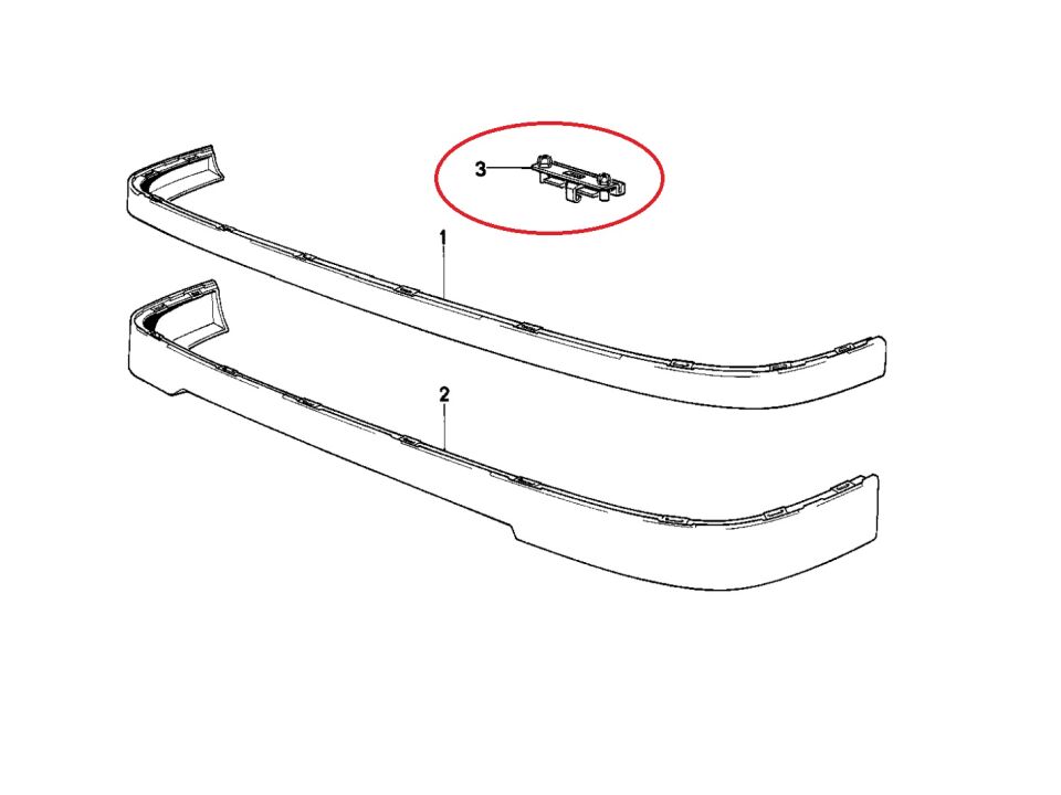 BMW 3 SERİSİ ÖN TAMPON SPOYLER KLİPSİ E30.M40 10 LU YAN SANAYİ