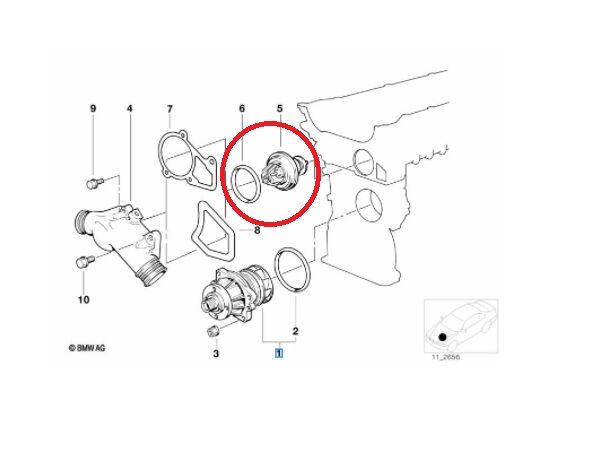BMW 3 - 5 SERİSİ TERMOSTAT 92 CEL E36.E34.E39 BEHR