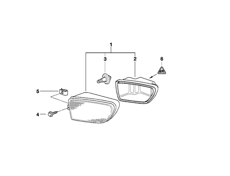BMW 5 SERİSİ SİS FARI - L - E39 YAN SANAYİ
