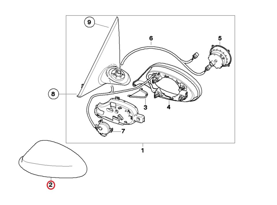 BMW 3 SERİSİ AYNA KAPAĞI - L - E90.LCI YAN SANAYİ