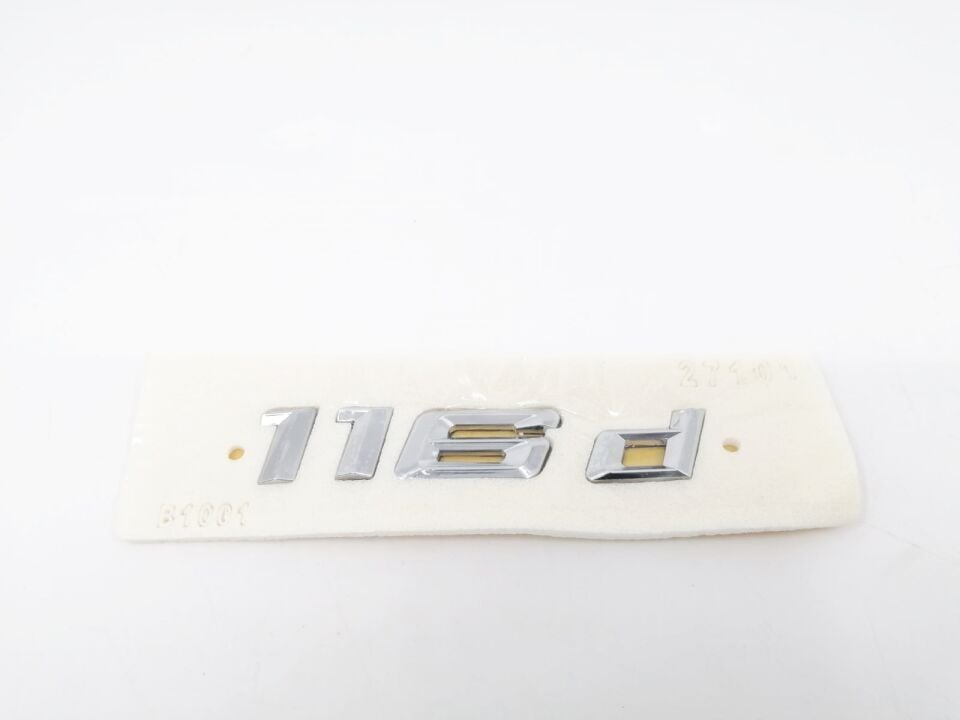 BMW 1 SERİSİ BAGAJ AMBLEM 116d YAZISI E87.F20 YAN SANAYİ