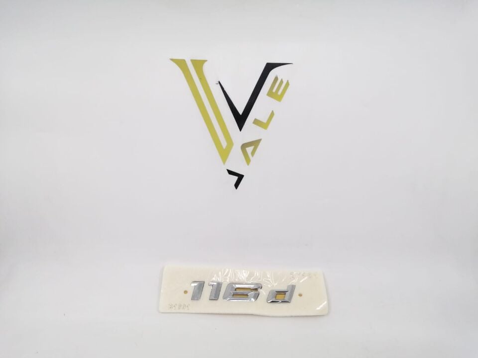 BMW 1 SERİSİ BAGAJ AMBLEM 116d YAZISI E87.F20 YAN SANAYİ