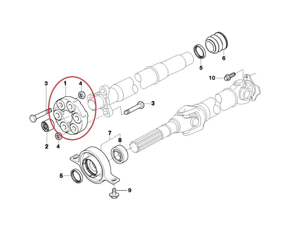 BMW 3-5 SERİSİ ŞAFT LASTİĞİ 17.6 DELİK E30.E36.E34.E46.E90.E60 YAN SANAYİ