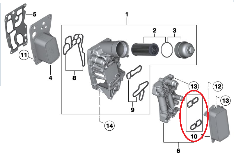 BMW 3-5 SERİSİ YAĞ HAZNE CONTA SETİ F10.F20.F30.E90 ELRİNG