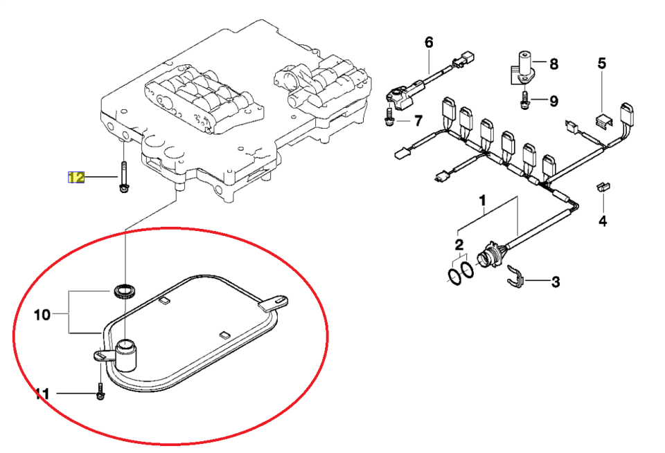 BMW 3-5 SERİSİ ŞANZUMAN FİLTRESİ E39.E46.M52 FEBİ