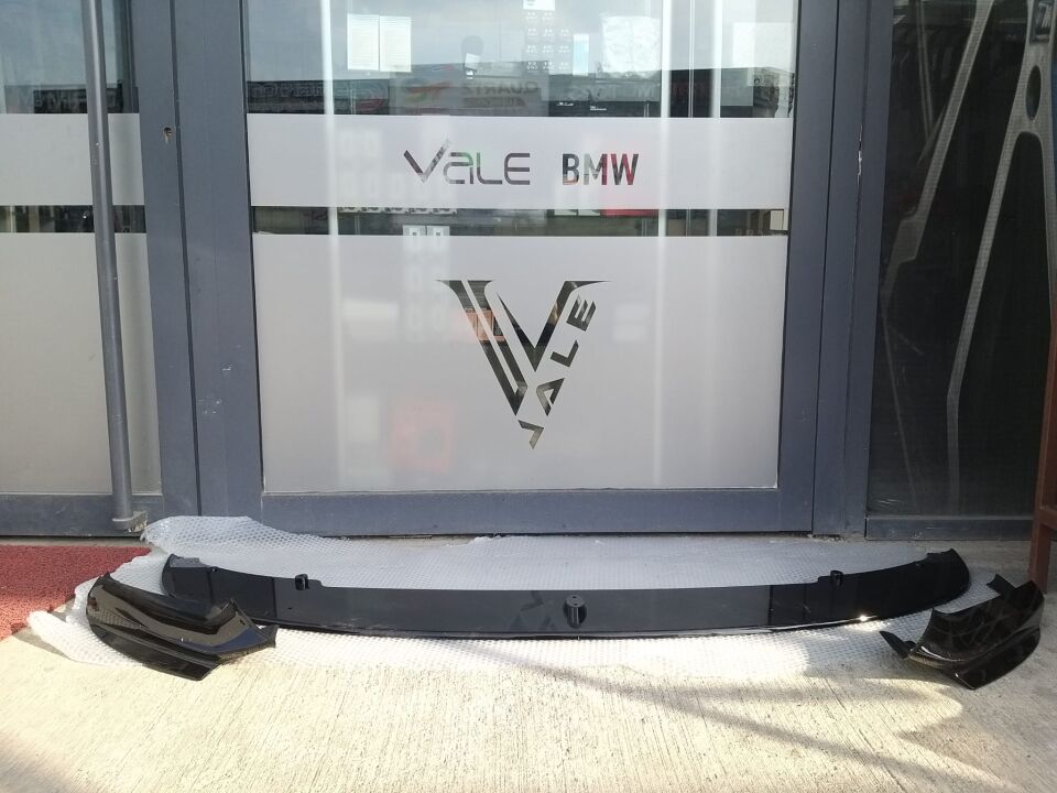 BMW 5 SERİSİ ÖN TAMPON SPOYLERİ - M - LİP - PARLAK SİYAH TEK PARÇA  - F10 YAN SANAYİ