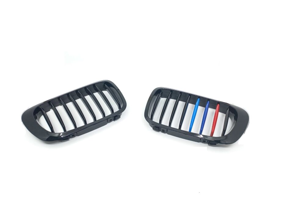 BMW 3 SERİSİ PANJUR SET - PARLAK SİYAH - TEKLİ M RENKLİ E46/2.03/03< YAN SANAYİ