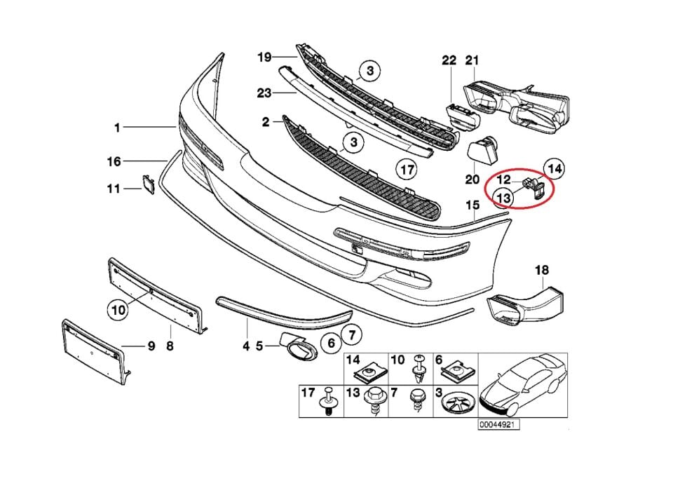 BMW 5 SERİSİ ÖN TAMPON BRAKETİ - R L - E39 YAN SANAYİ