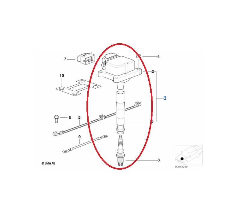 BMW 3-5 SERİSİ ATEŞLEME BOBİNİ E36.E46.E39.M50.M52.M54 BREMI