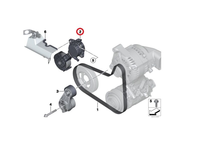 BMW 1-3 SERİSİ KAYIŞ GERGİ MEKANİZMASI MİNİ.F20,F30.N13 ORİJİNAL