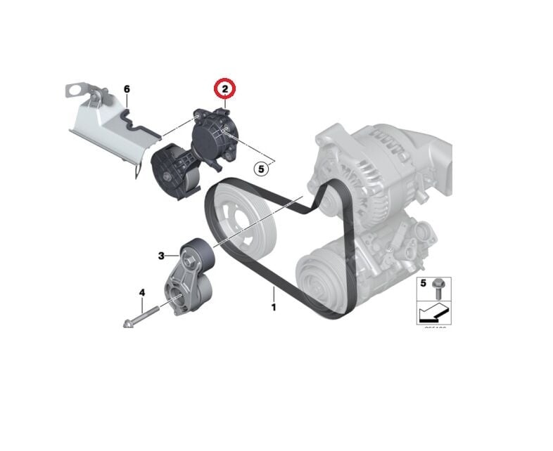 BMW 1-3 SERİSİ KAYIŞ GERGİ MEKANİZMASI MİNİ.F20,F30.N13 ORİJİNAL