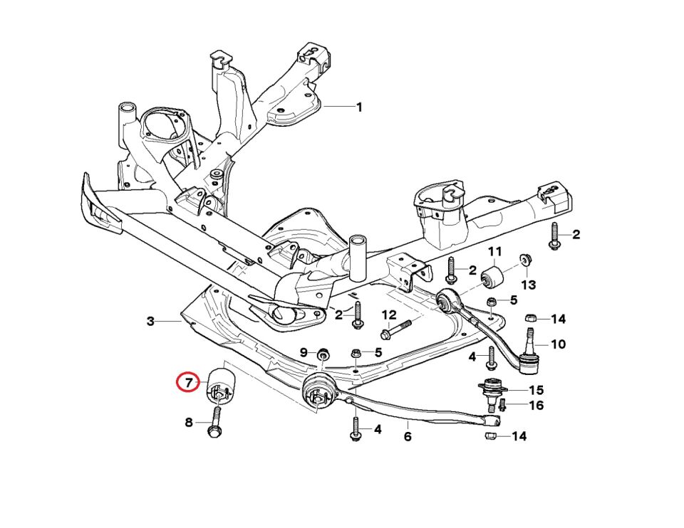 BMW X5 SERİSİ ÜST SALINCAK BURCU E53 LEMFÖRDER