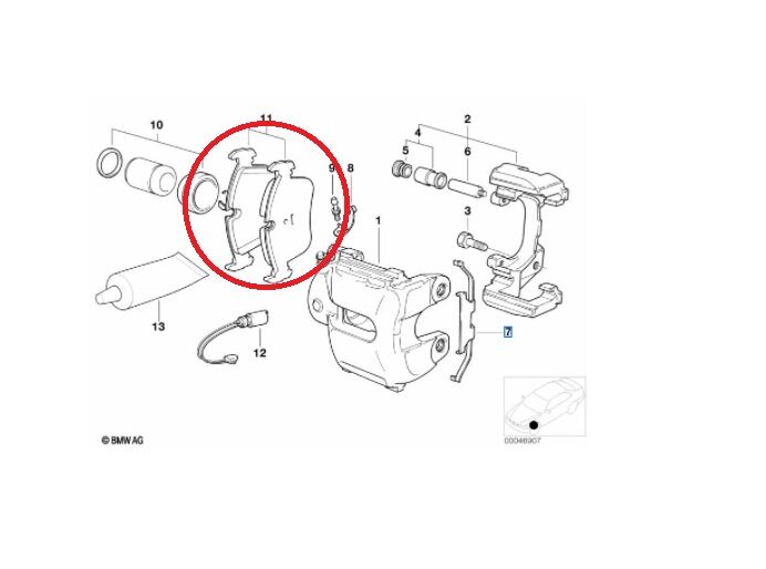 BMW 3 SERİSİ ÖN FREN BALATASI E46.E36 BOSCH