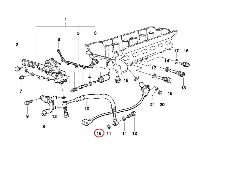 BMW 3-5 SERİSİ EKSANTRİK SENSÖRÜ E36.E34.E39.M50.M52 YAN SANAYİ