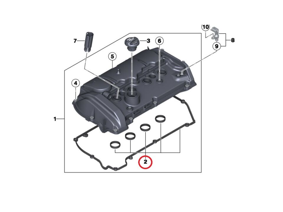 BMW 1-3 SERİSİ ÜST KAPAK CONTASI SETİ F20.F30 ELRİNG