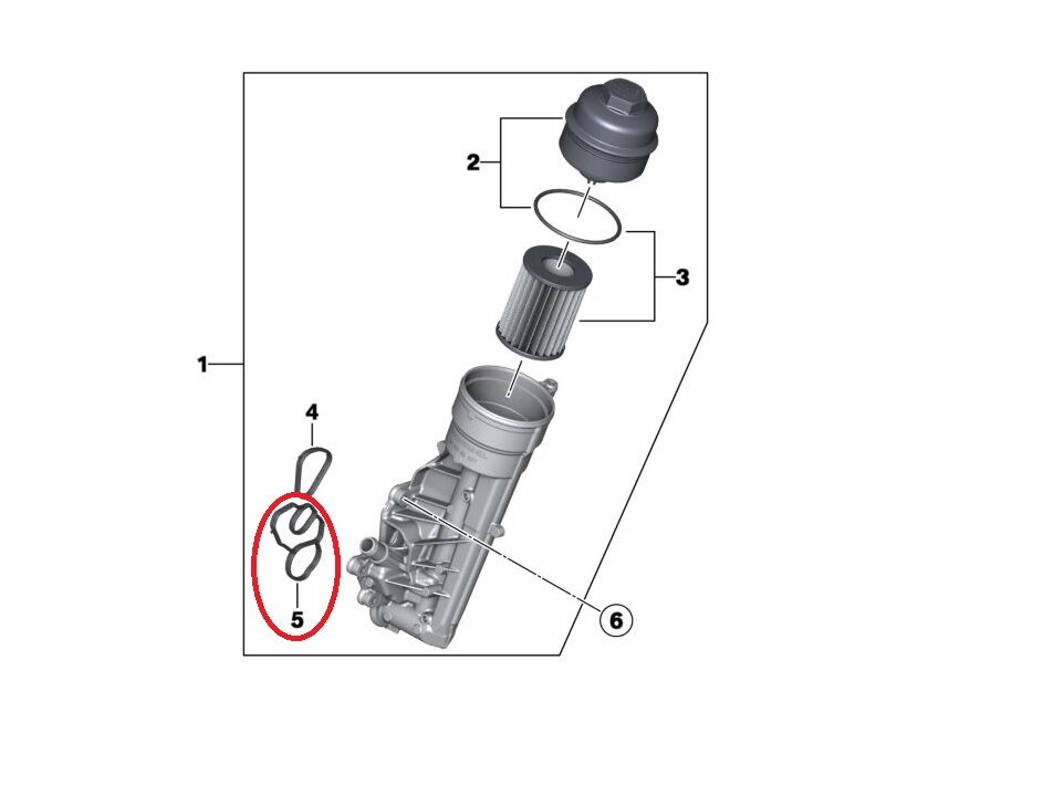 BMW 1-3 SERİSİ YAĞ FİLTRE HAZNE ALT CONTASI F20.F30 ELRİNG