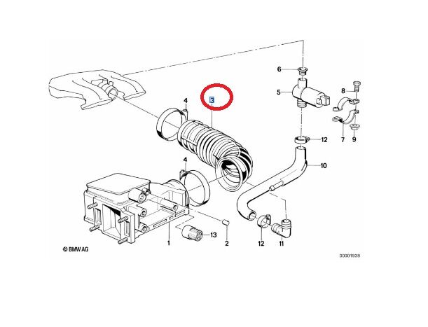 BMW 3 SERİSİ HAVA AKIŞ KÖRÜĞÜ E30.M40 YAN SANAYİ