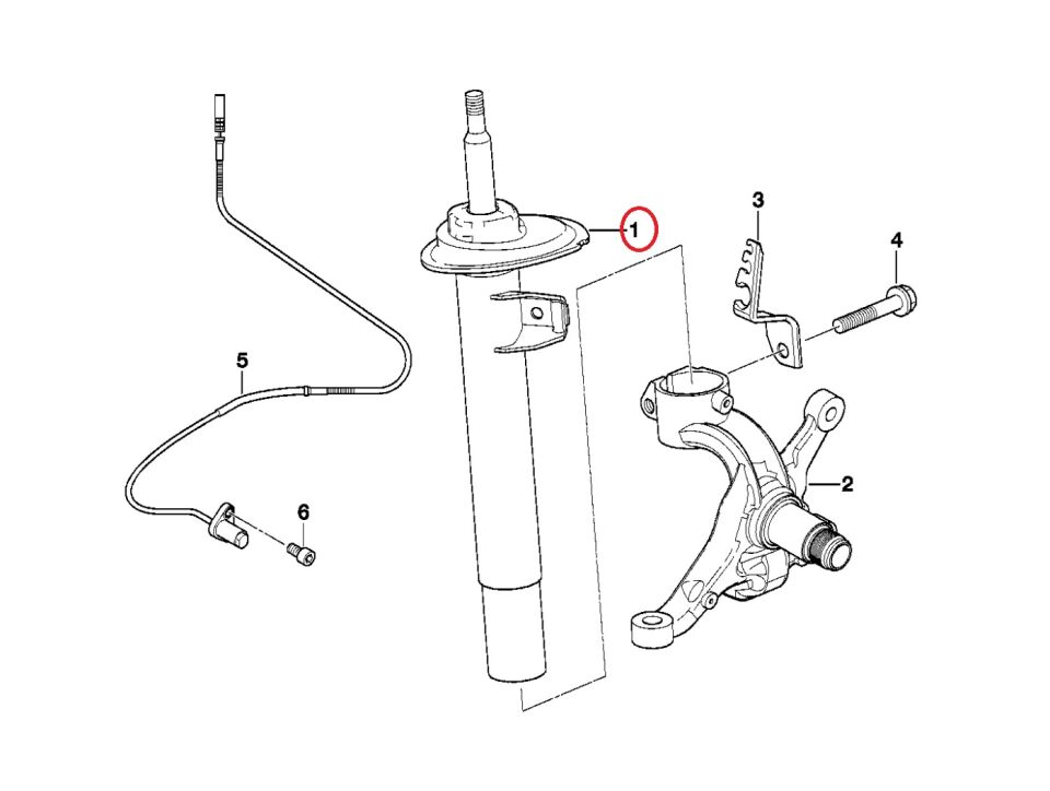 BMW 3 SERİSİ ÖN AMORTİSÖR L E46.316.318 YAN SANAYİ