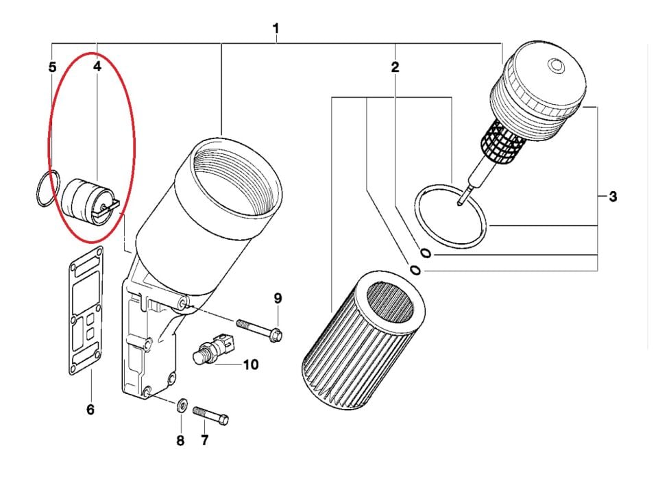 BMW 3-5 SERİSİ YAĞ FİLTRE HAZNE BURCU E36.E46.E34.M40.M42.M43 ORJİNAL