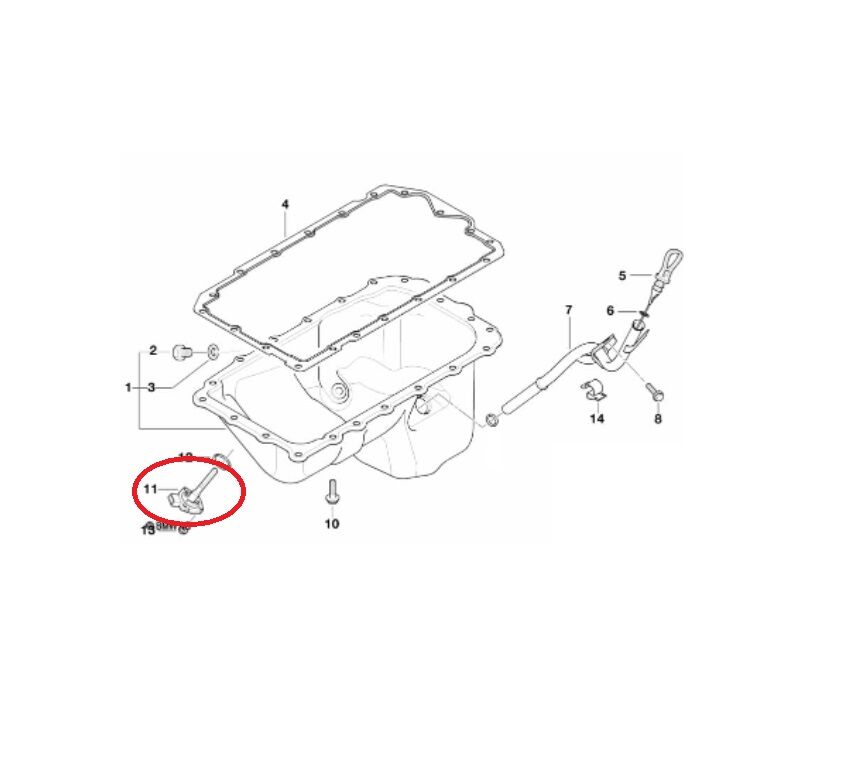 BMW 3 SERİSİ KARTER YAĞ ŞAMANDIRASI E46.E87.N42 HELLA