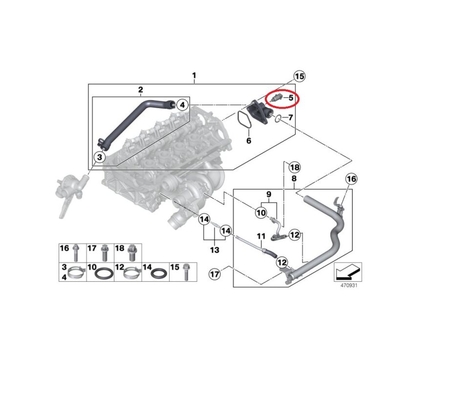 BMW 3-5 SERİSİ HARARET MÜŞÜRÜ E46.E90.F30.F10.E60.E70 YAN SANAYİ