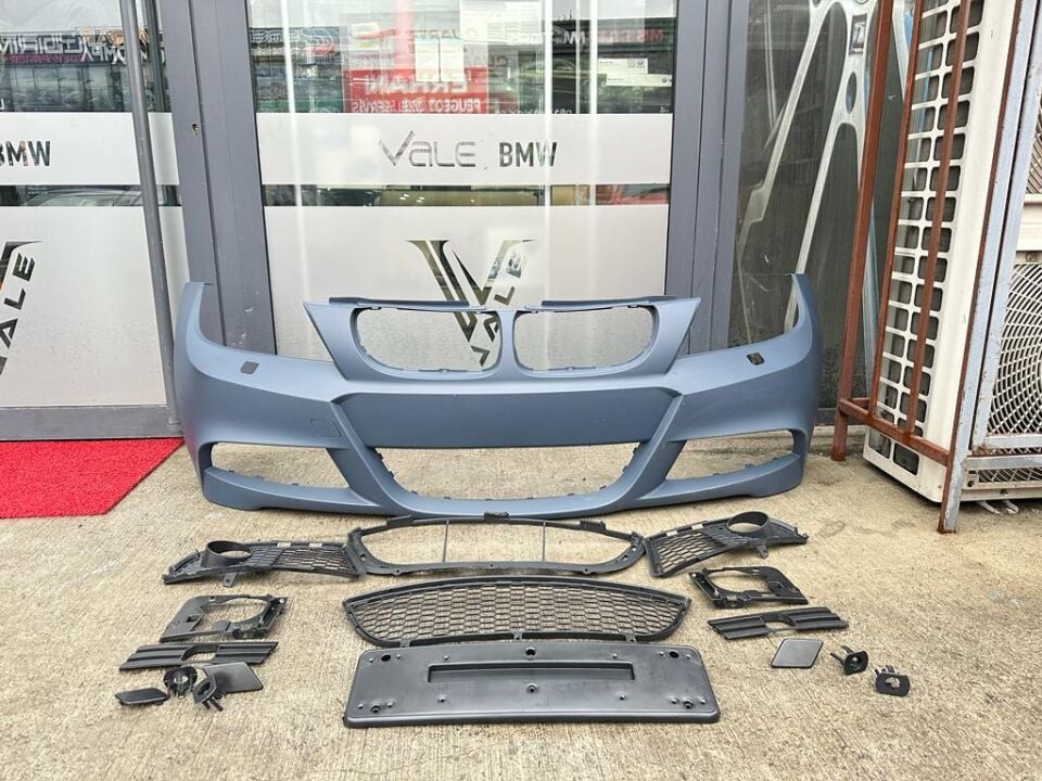 BMW 3 SERİSİ ÖN TAMPON FİSKİYELİ - M - SET - SİSSİZ - PDCSİZ E90.LCI YAN SANAYİ