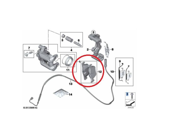 BMW 1 - 3 SERİSİ ARKA FREN BALATASI F20.F30 BOSCH
