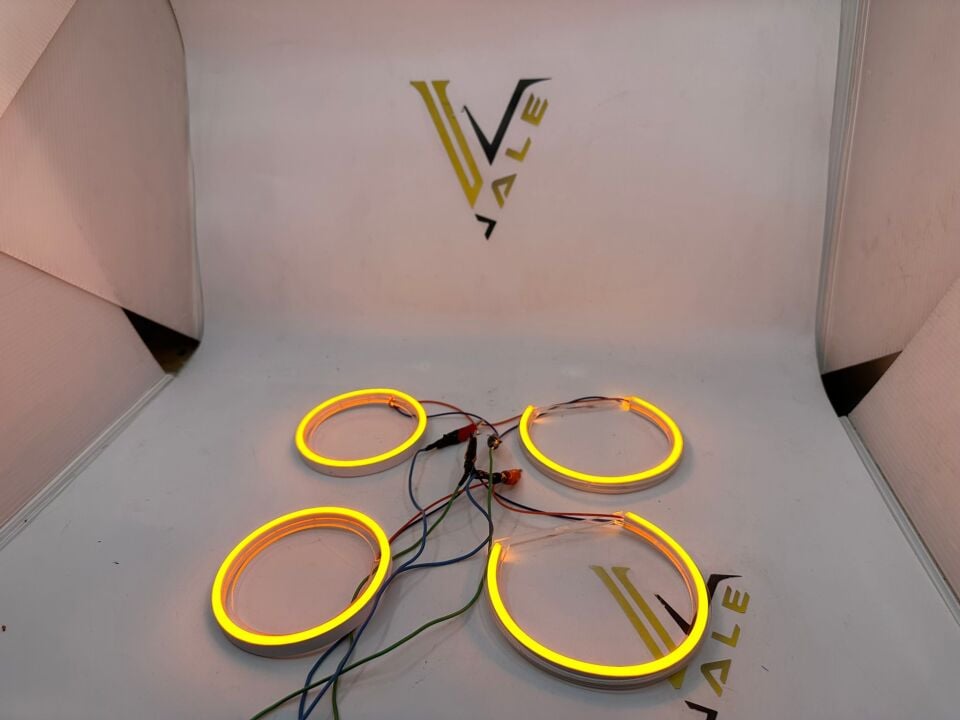 BMW 3-5 SERİSİ ANGEL SET - AMBER SARI - HALKA TAKIM FAR E90.E60.E87 YAN SANAYİ
