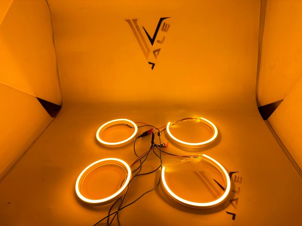 BMW 3-5 SERİSİ ANGEL SET - AMBER SARI - HALKA TAKIM FAR E90.E60.E87 YAN SANAYİ