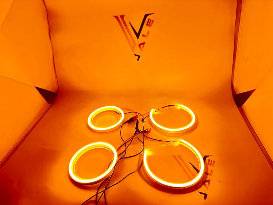 BMW 3-5 SERİSİ ANGEL SET - AMBER SARI - HALKA TAKIM FAR E90.E60.E87 YAN SANAYİ