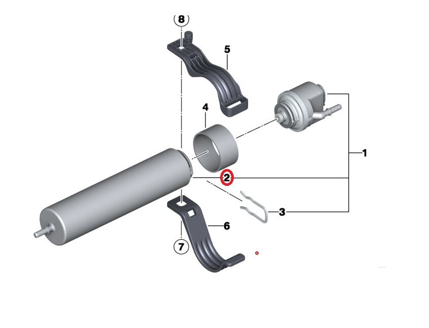 2-X3 SERİSİ YAKIT FİLTRESİ F40.F44.F45.F48 MAHLE