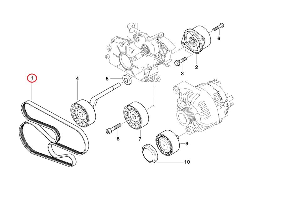 BMW 3 - 5 SERİSİ V KAYIŞI 6PK2080 E46.E60.M47N.M57N BOSCH