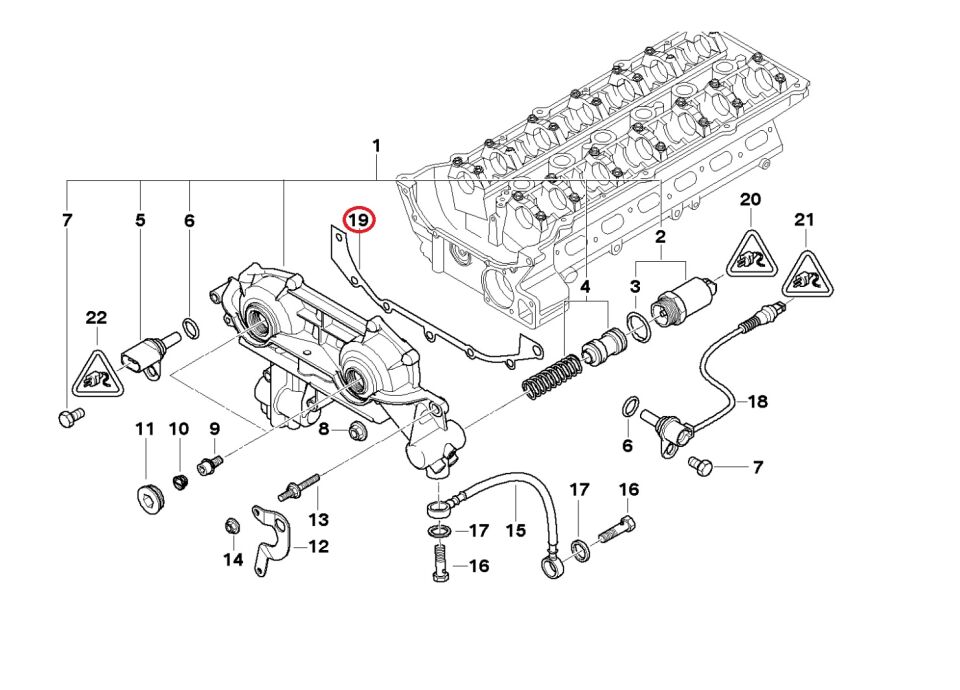 BMW 3-5 SERİSİ VANUS CONTA M52 M54.E46.E39.E60 YAN SANAYİ