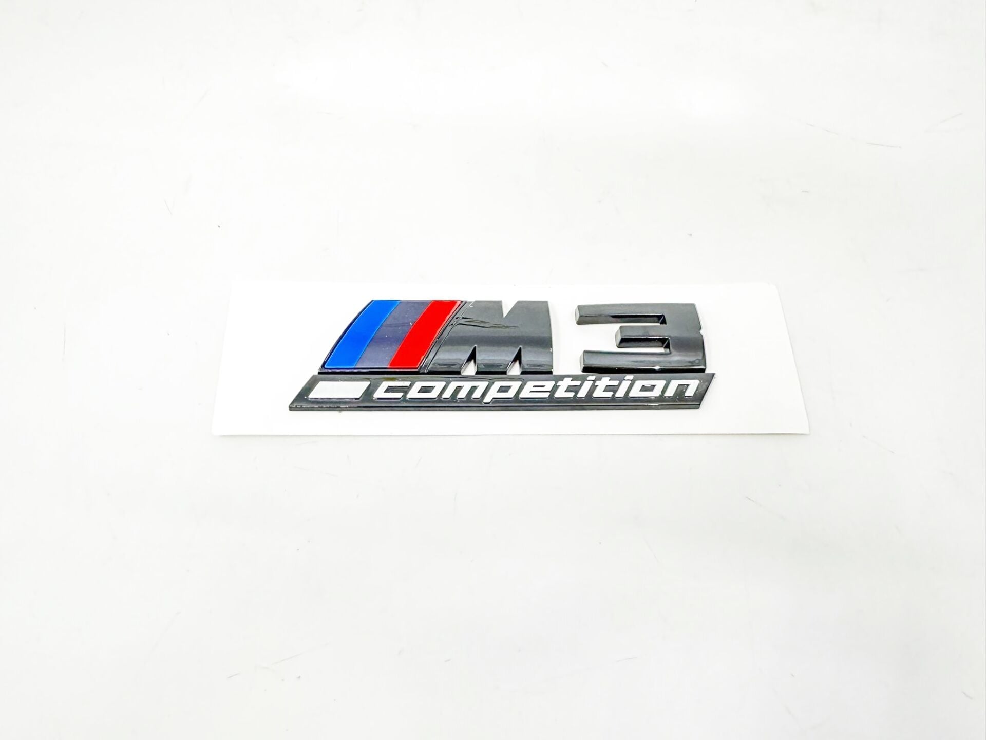 BMW 3 SERİSİ BAGAJ AMBLEM YAZI - M3 - COMPETİTİON - SİYAH F30.E46.E90.E36.G20 YAN SANAYİ