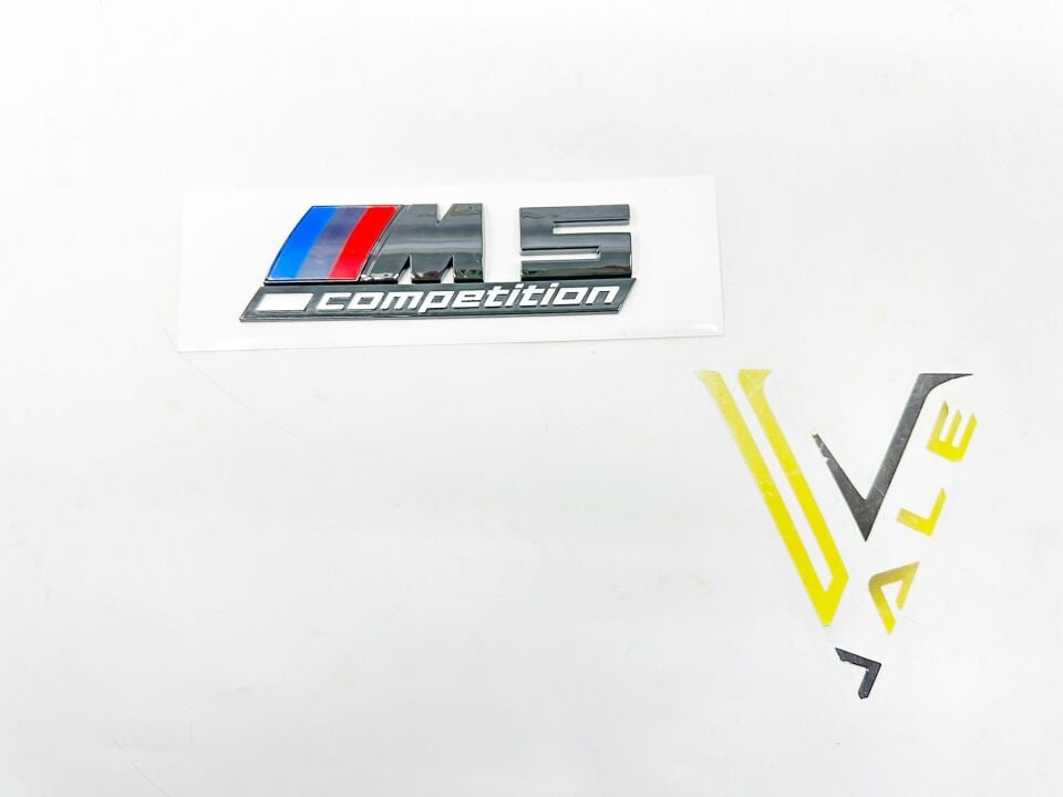 BMW 5 SERİSİ BAGAJ AMBLEM YAZI - M5 - COMPETİTİON - SİYAH E39.E60.F10.G30 YAN SANAYİ