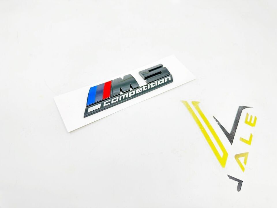 BMW 5 SERİSİ BAGAJ AMBLEM YAZI - M5 - COMPETİTİON - SİYAH E39.E60.F10.G30 YAN SANAYİ