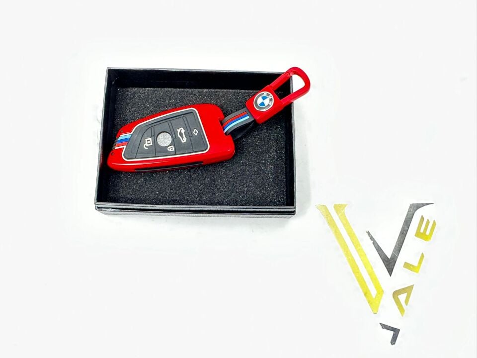 BMW 3-5 SERİSİ ANAHTARLIK KILIFI = KIRMIZI = METAL - M - G20.G30.F15 YAN SANAYİ