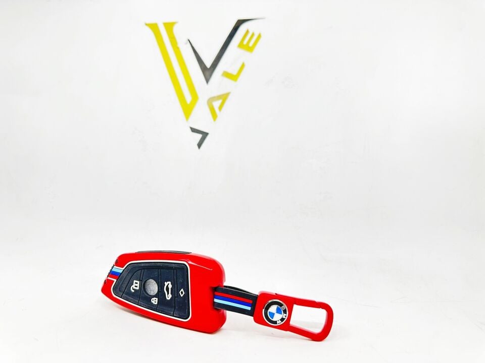 BMW 3-5 SERİSİ ANAHTARLIK KILIFI = KIRMIZI = METAL - M - G20.G30.F15 YAN SANAYİ