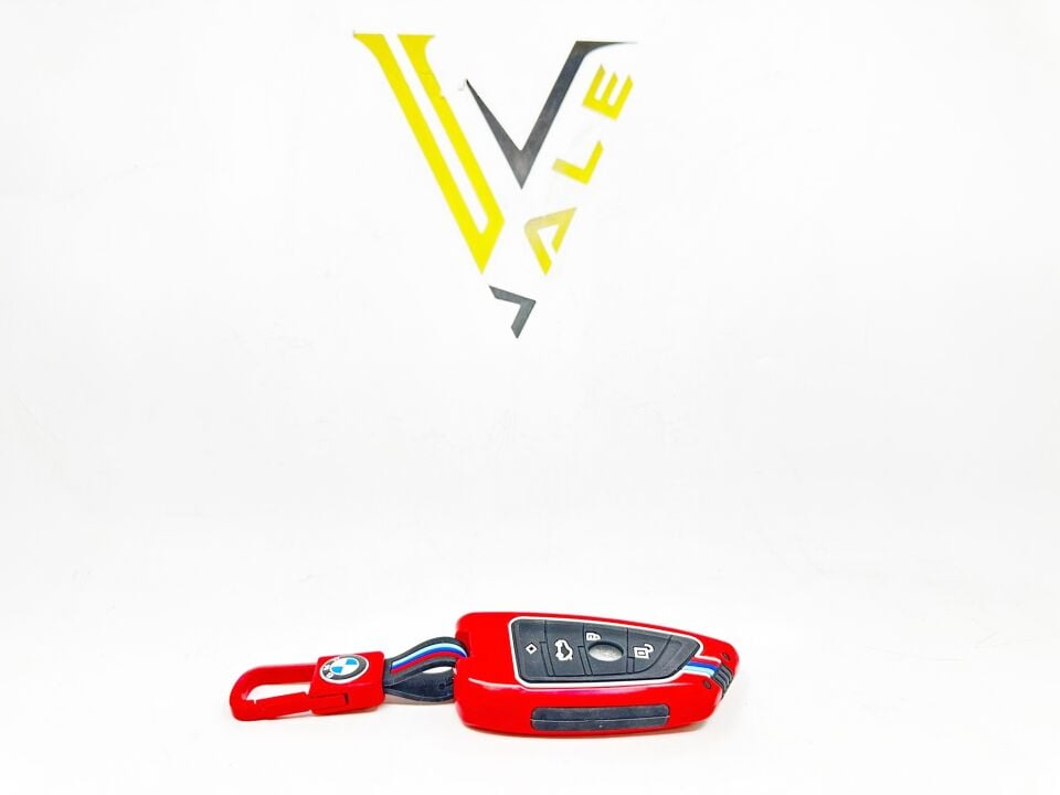 BMW 3-5 SERİSİ ANAHTARLIK KILIFI = KIRMIZI = METAL - M - G20.G30.F15 YAN SANAYİ