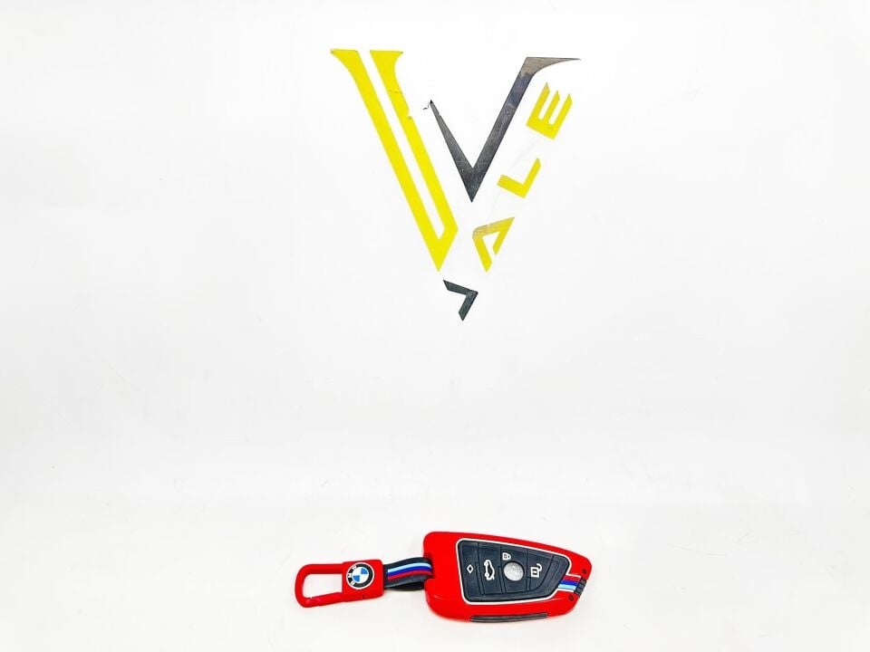 BMW 3-5 SERİSİ ANAHTARLIK KILIFI = KIRMIZI = METAL - M - G20.G30.F15 YAN SANAYİ