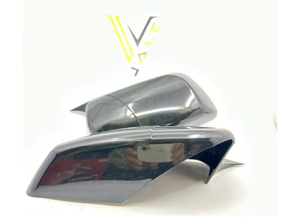 BMW 5 SERİSİ AYNA KAPAĞI TAKIM - YARASA - PARLAK SİYAH E60 YAN SANAYİ