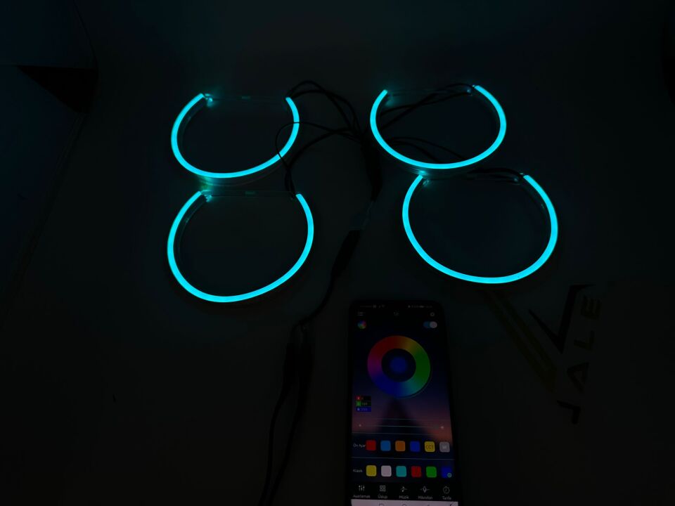 BMW 3-5 SERİSİ ANGEL SET - TELEFON KONTROL - HALKA TAKIM FAR E36.E46.E39 YAN SANAYİ