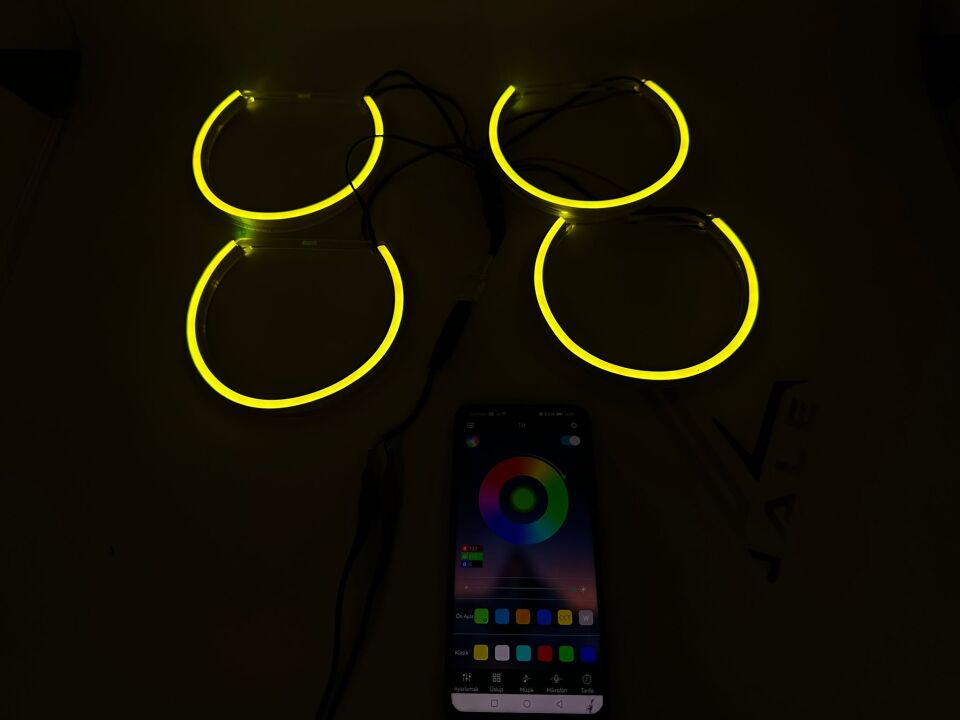 BMW 3-5 SERİSİ ANGEL SET - TELEFON KONTROL - HALKA TAKIM FAR E36.E46.E39 YAN SANAYİ