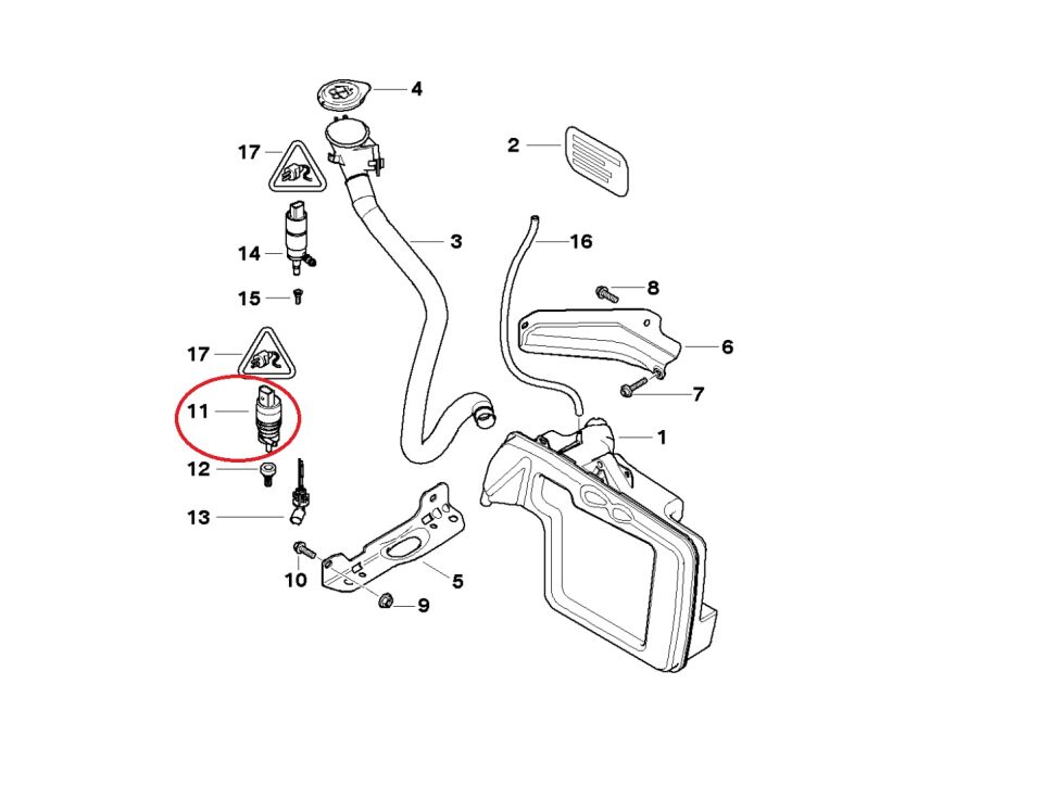 BMW 3-5 SERİSİ CAM SU MOTORU F20.E90.G30.E60.E46.E39 YAN SANAYİ