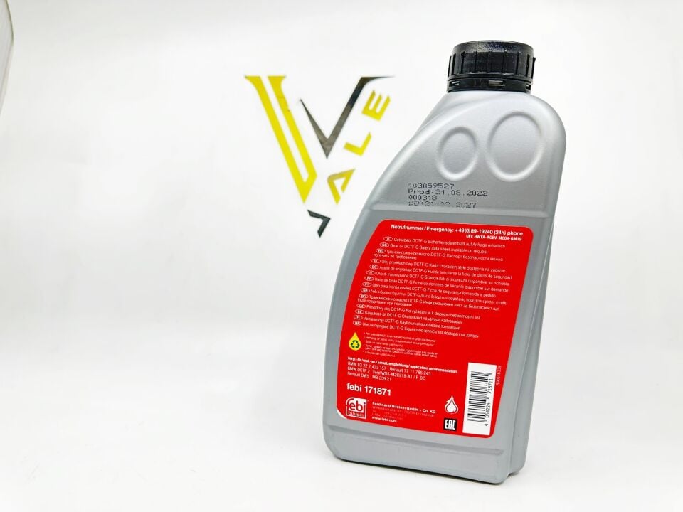BMW 3-5 SERİSİ ŞANZUMAN YAĞI DCTF-2 - DCTF-G - 1 LİTRE - F10.F20.F30.G20.G30 FEBİ