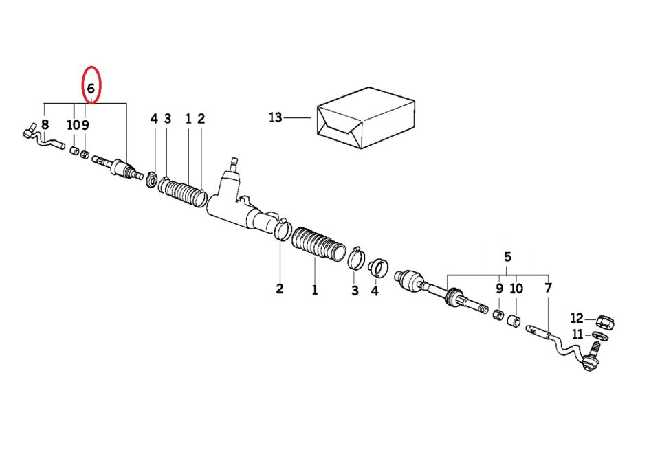 BMW 3 SERİSİ ROT BAŞI - R - E36 YAN SANAYİ