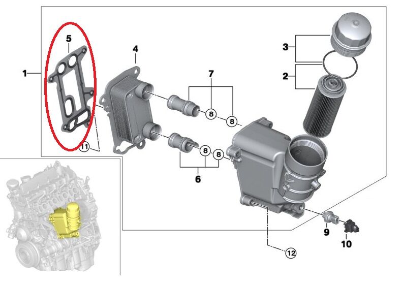 BMW 3 SERİSİ HAZNE CONTASI E87.E90.E92.E93.E60.X1 ELRİNG