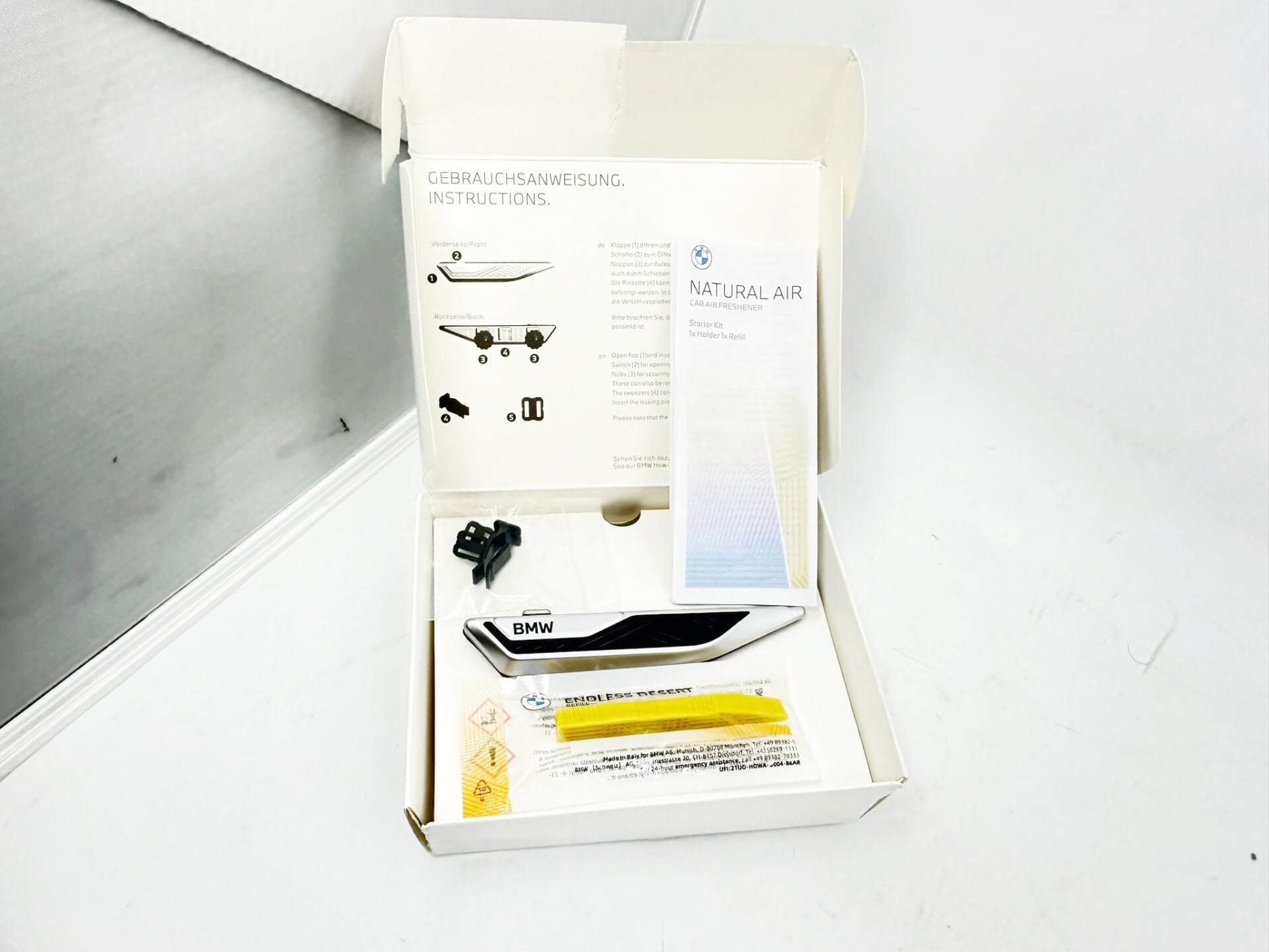 BMW 3-5 SERİSİ İÇ MEKAN KOKUSU KARTUŞ - YENİ TİP ÜÇGEN - ARAÇ F10.F30.E60.G20.G30.E90.E36.E46 YAN SANAYİ