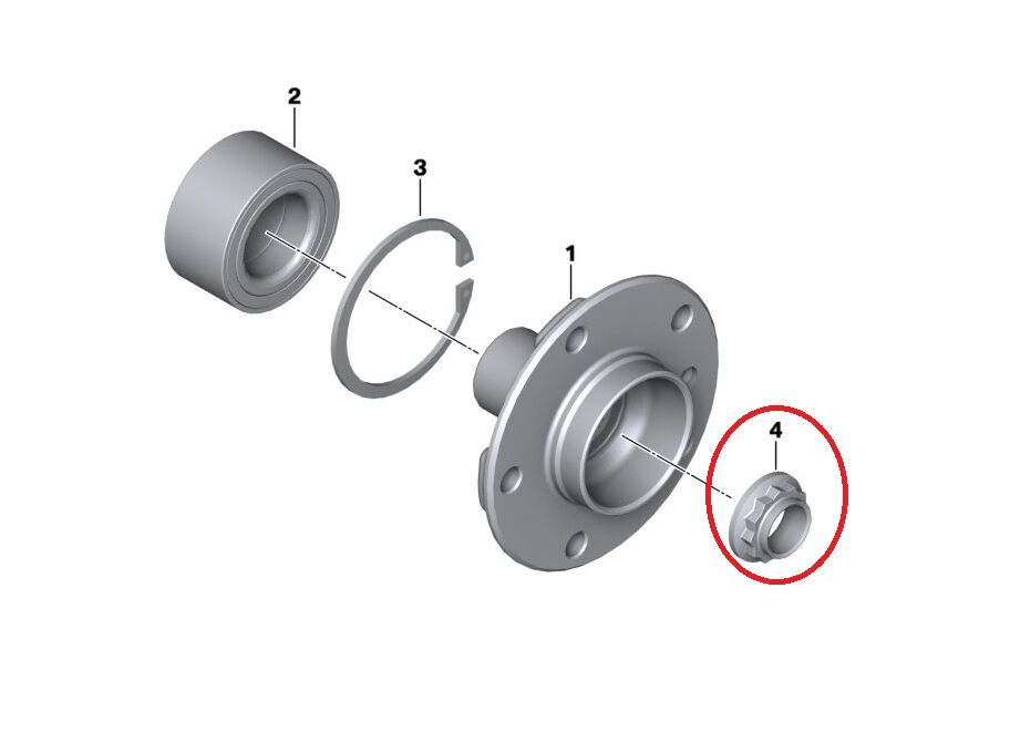 BMW 3 SERİSİ AKS SOMUNU E36.E46 FEBİ